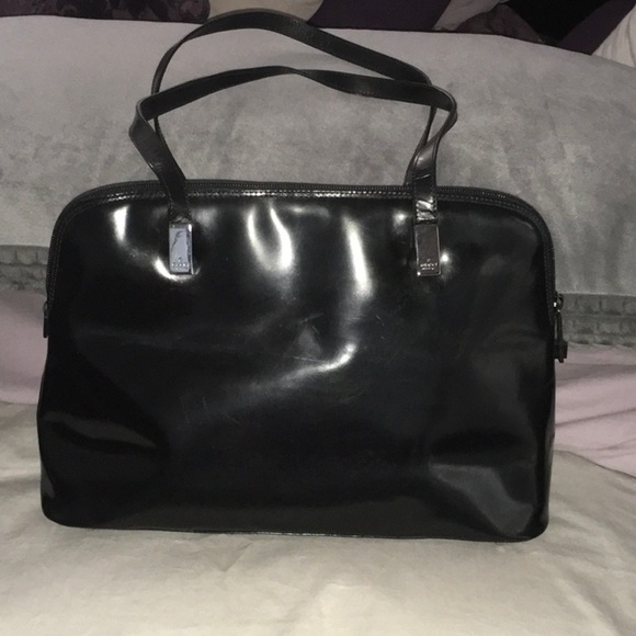 Gucci Handbags - Vintage Gucci Black Patent Leather Bag